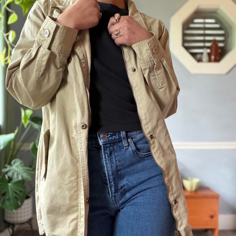 Tan lightweight utility jacket